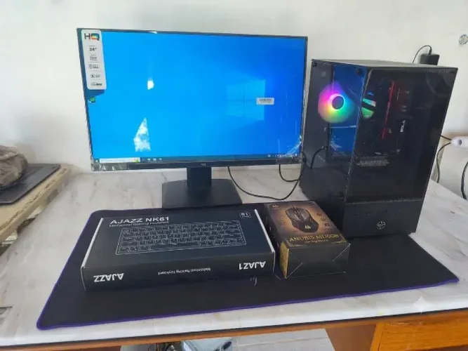 PC Gamer Completo -  Ryzen 5 5500, 16GB DDR4, SSD 480GB, GTX 1660 Super 6GB