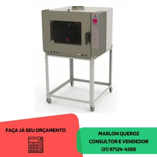Forno Turbo 5 Esteiras a Gás Progás Novo