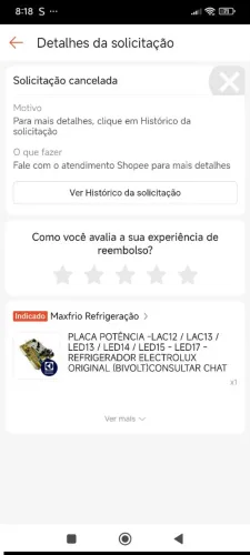 Placa para máquina de lavar Eletrolux 