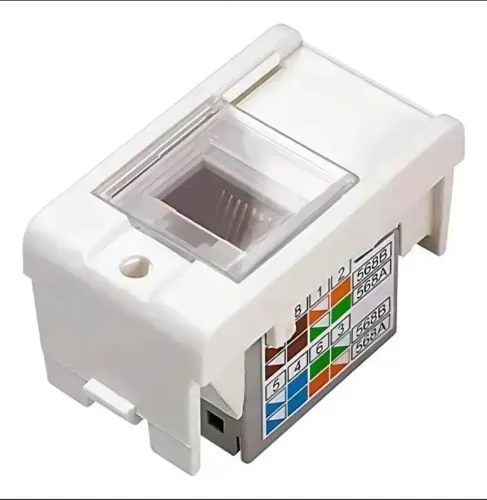 Tomada RJ45 8 Fios CAT5E Decor Branco PRM047751 - Schneider
