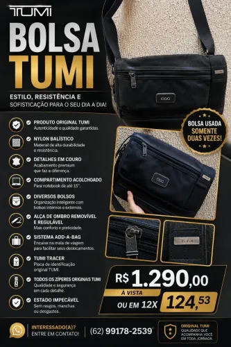 Pasta Executiva TUMI Alpha Bravo Original para Notebook 15? - Estado de Nova