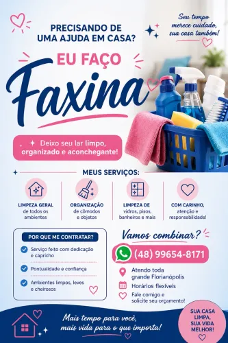 Faxina Residencial em Grande Florianópolis | Diarista