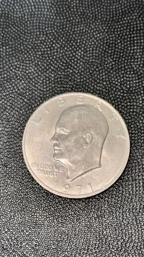 Moeda de 1 dólar grande de liga de prata. Para colecionador. 