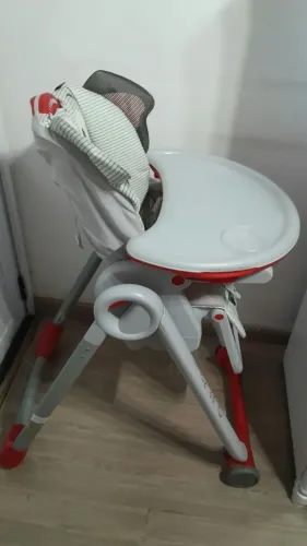 Cadeira alta Chicco Polly2start Baby Elephant, cor vermelha elefante