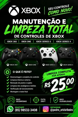 Manutenção e limpeza 100% no seu controle!