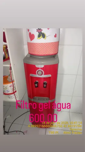 Filtro gela água