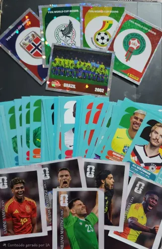 63 figurinhas da copa do mundo 2026 com repetição