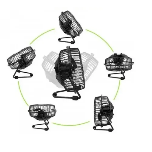mini ventilador com conector usb 20x21x10cm luatek ls-906
