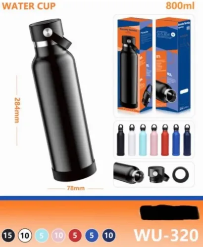 Garrafa térmica armazenagem de água pra conservar quente ou frio 800 ml