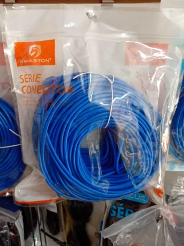 Cabo De Rede Internet Montado Crimpado RJ45 50 Metros - Novo