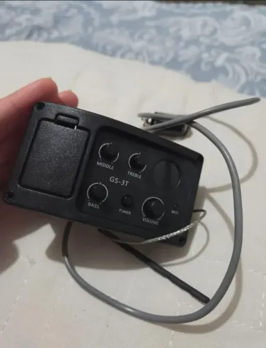 Pre Amplificador/ Equalizador/ captador GS-3T para violão eletroacústico