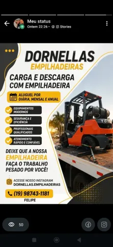 Locação de empilhadeira