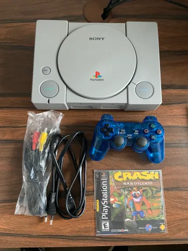 Playstation 1 ps1 completo + jogo perfeito estado