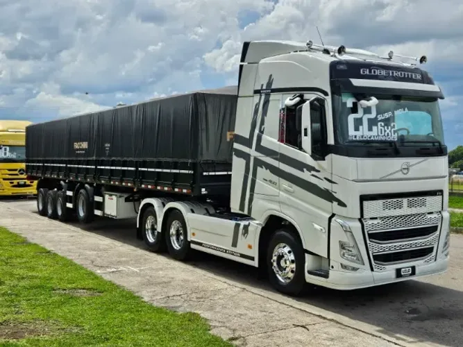 Volvo Fh 460 6x2 Globetrotter Pacote Lc Beliche Aut Ano 2022 Carreta 4 Eixo Graneleiro