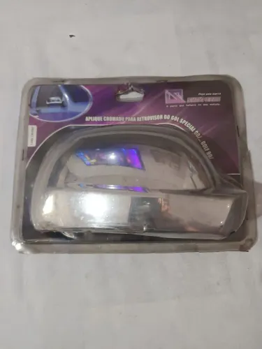 Apliques Cromados para Retrovisor - Gol Special (00+) e Golf (99+) - Novo