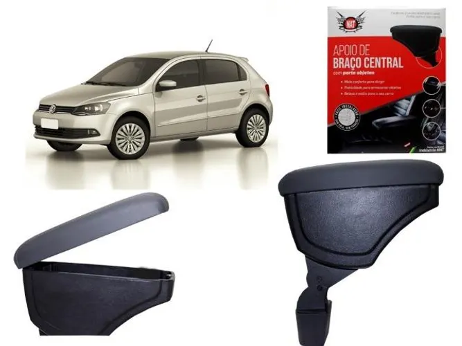 Apoio Descanso de Braço Volkswagen Gol G5 G6 G7 - Grafite - NAT