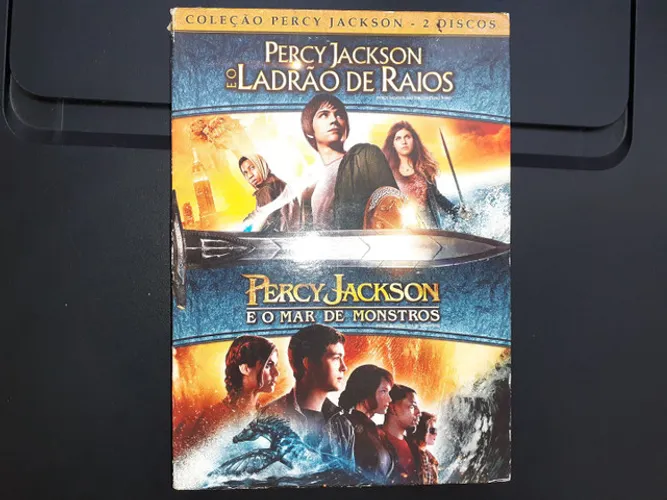 Box DVDs Percy Jackson O Ladrão de Raios e o Mar de Montros