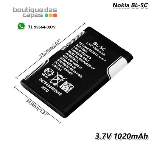 Bateria BL-5C para nokia , controle mini teclado