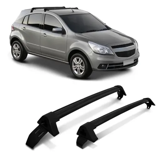 Rack De Teto Chevrolet Agile 2009 2010 2011 2012 2013 2014, instalado