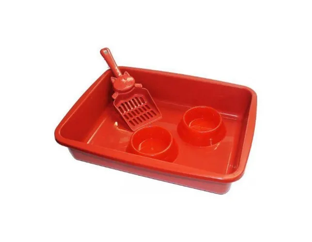 Sanitário Kit Gato 3X1 Bebedouro/Comedouro. Delivery grátis em Uberlândia