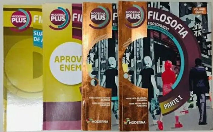 Livro de filosofia Moderna Plus kit completo