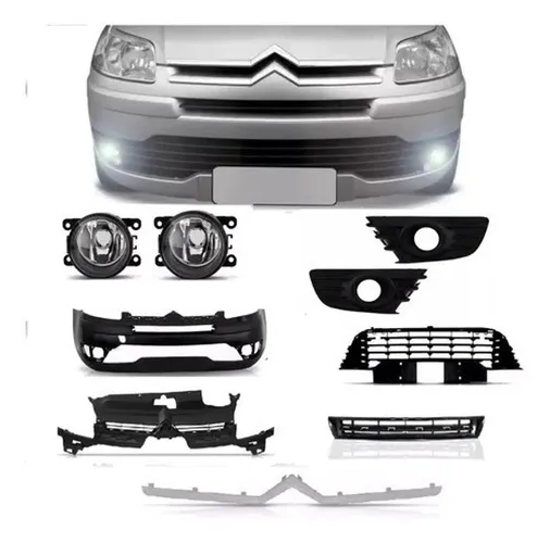 Parachoque Completo Citroen C4 Pallas 2004 A 2011 Com Milha