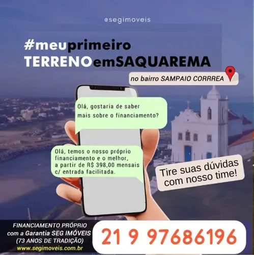 Prontos Para Construir, Terrenos em Saquarema no Bairro Sampaio Correia , 450/600/1.000 m2