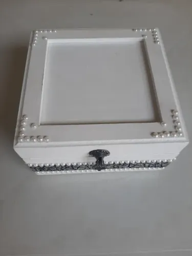 CAIXA MADEIRA MDF TODA DECORADA
