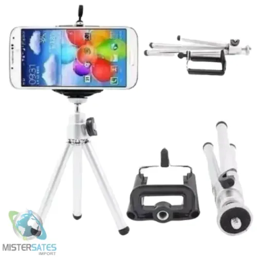 Mini Tripé Universal Alumínio Suporte Para Celular E Câmeras - COD 258
