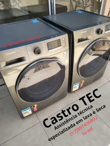 Assistência técnica especializada em máquinas de lavar roupas. 