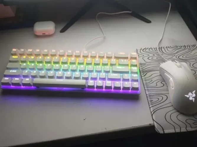 Teclado Mecânico Gamer Branco RGB Entrega gratis