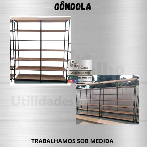 Estante / Gôndola Industrial 2,20x1,80x0,40 -7 andares. Sob Encomenda. Orçamos sob medida.
