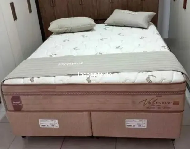Cama box casal Queen size 158x198 Linda nova e embalada ( temos a pronta entrega)