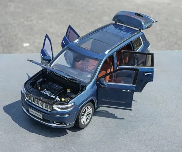 Miniatura Jeep Commander 1:18 ,azul