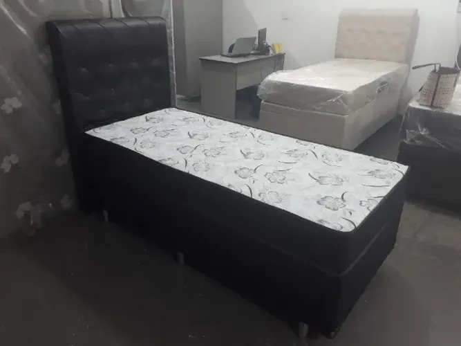 Cama box base Solteiro com colchão