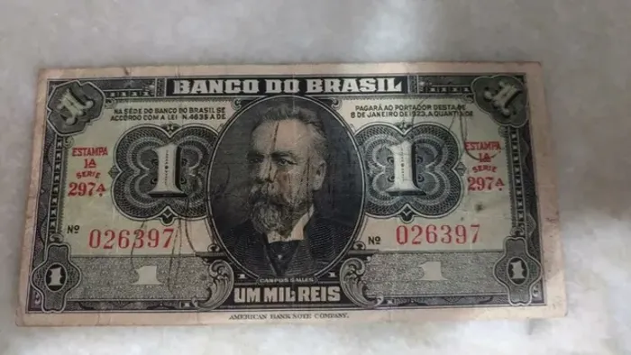 cedula 1 mil reis 1923(1942)  excelente estado 