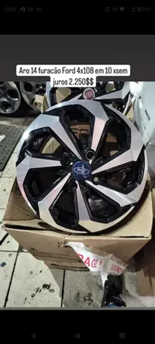 Rodas tarantula aro 14 novas em 10 xsem juros furacão 4x108 