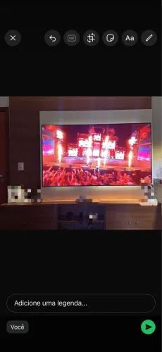 Painel com led para tv ate 75 polegadas