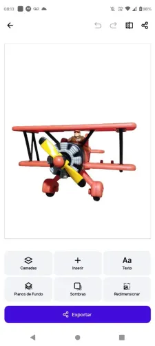 Avião de Brinquedo Vermelho