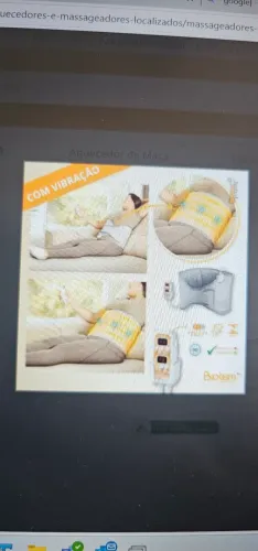Faixa termica bio term digital massageadora
