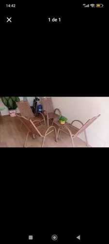 Conjunto de móveis para área externa