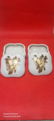 Porta Joias antigos em porcelana