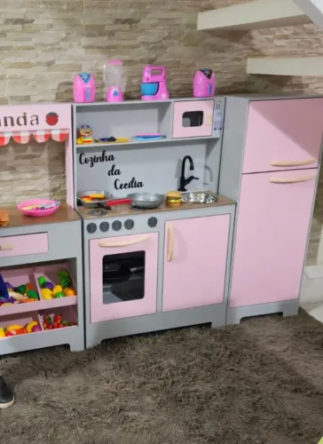 Cozinha Infantil mini chef espaços kids e brinquedoteca funcional