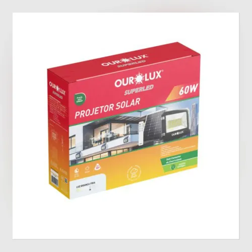 Projetor Solar LED 60W - OurLux (Honestidade e Qualidade é na distribuidora JK )