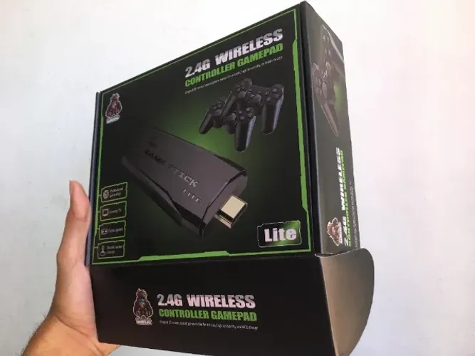 Video Game Stick 20mil 2 Controles Sem Fio Cons0le Portatil
