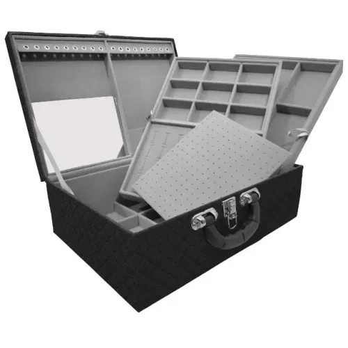 MALETA PORTA JOIA TRIPLA (G) - EXPOSITOR DE JOIAS