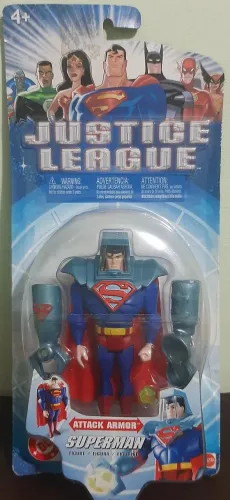 Boneco Superman Attack Armor Justice League