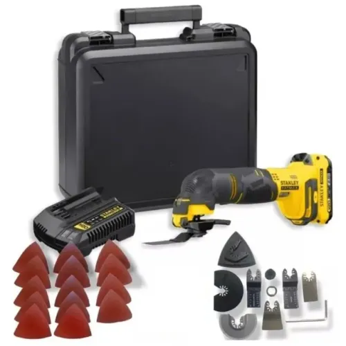 Multi Ferramenta Oscilante à Bateria 20V Max* Fatmax com 1 Bateria 2Ah Carregador Stanley