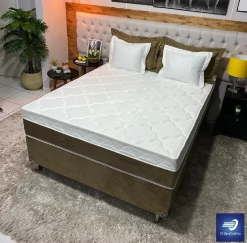 Conjunto Box Casal de Espuma com Malha Fria