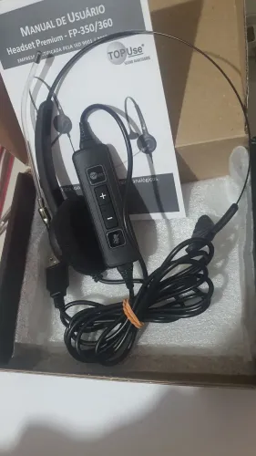 Headset Htu-310 Usb Voip Com Cancelador De Ruidos - Top Use
